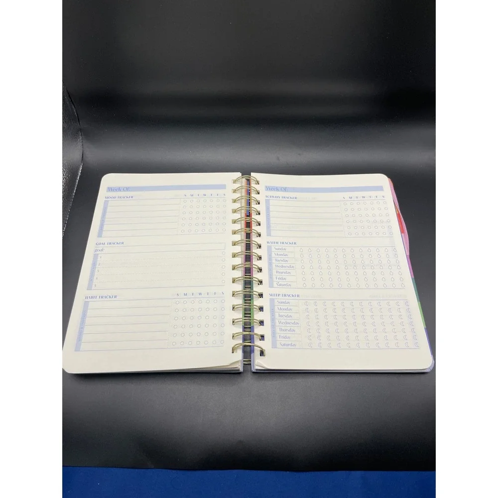 Spritz Guided Journal Rainbow Don't Stress Do Your Best Wellness Planner 8x6.5
